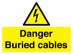 Danger Buried cables